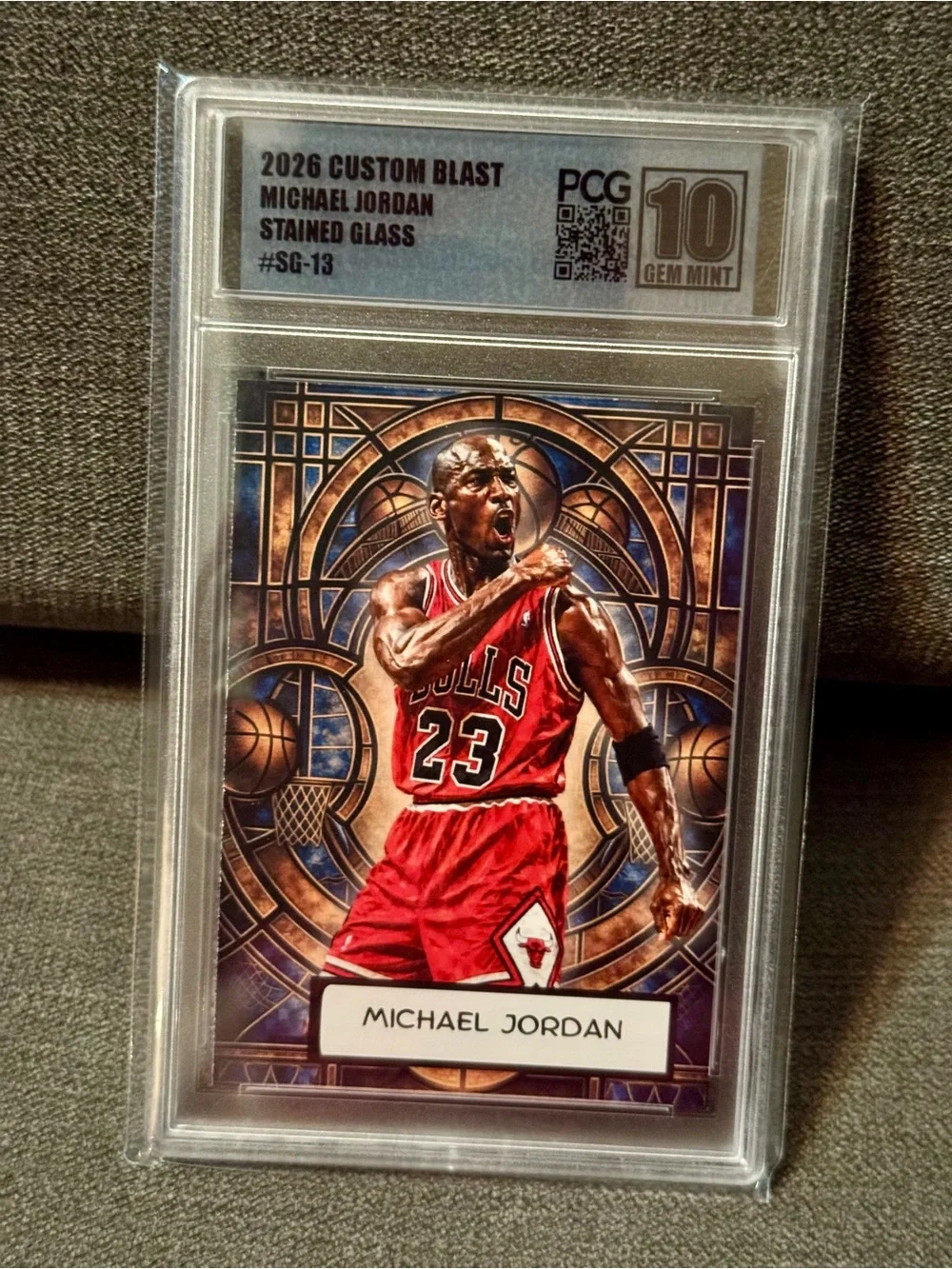 Michael Jordan - 2026 Custom Blast - Stained Glass #SG-13 PCG 10 Gem Mint